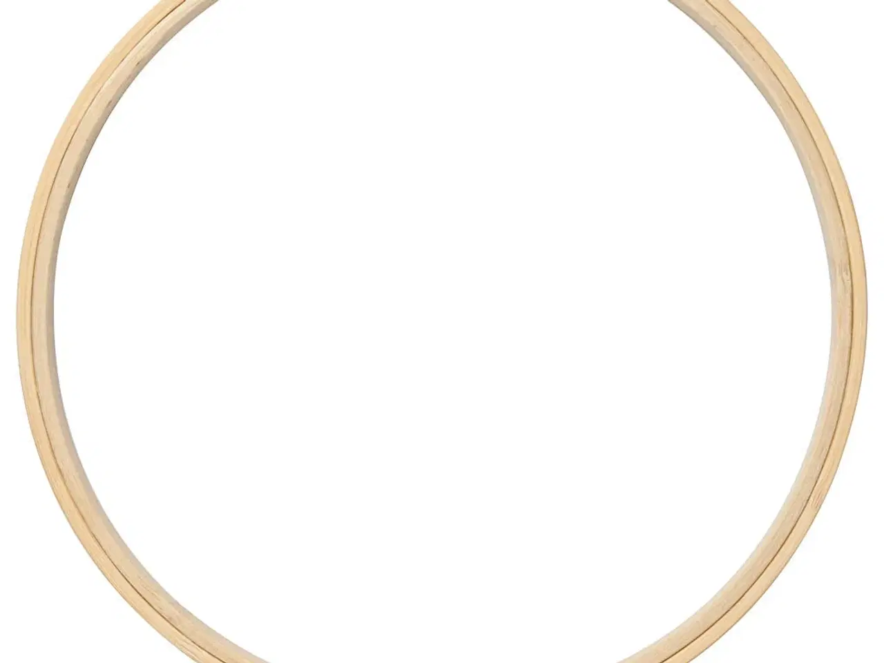 Billede 1 - Broderiramme 25 cm - Holdbart træ med metalspænde