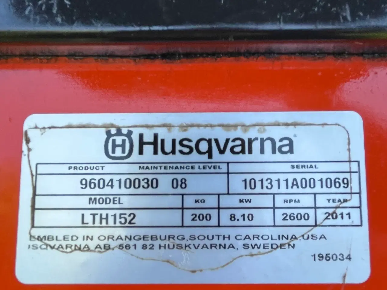 Billede 7 - Husqvarna LTH 152 Sælges….