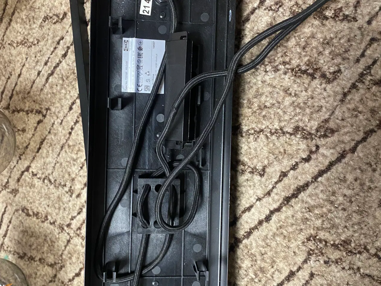 Billede 3 - IKEA loftlampe / pendel – sort metal – 4 pærer