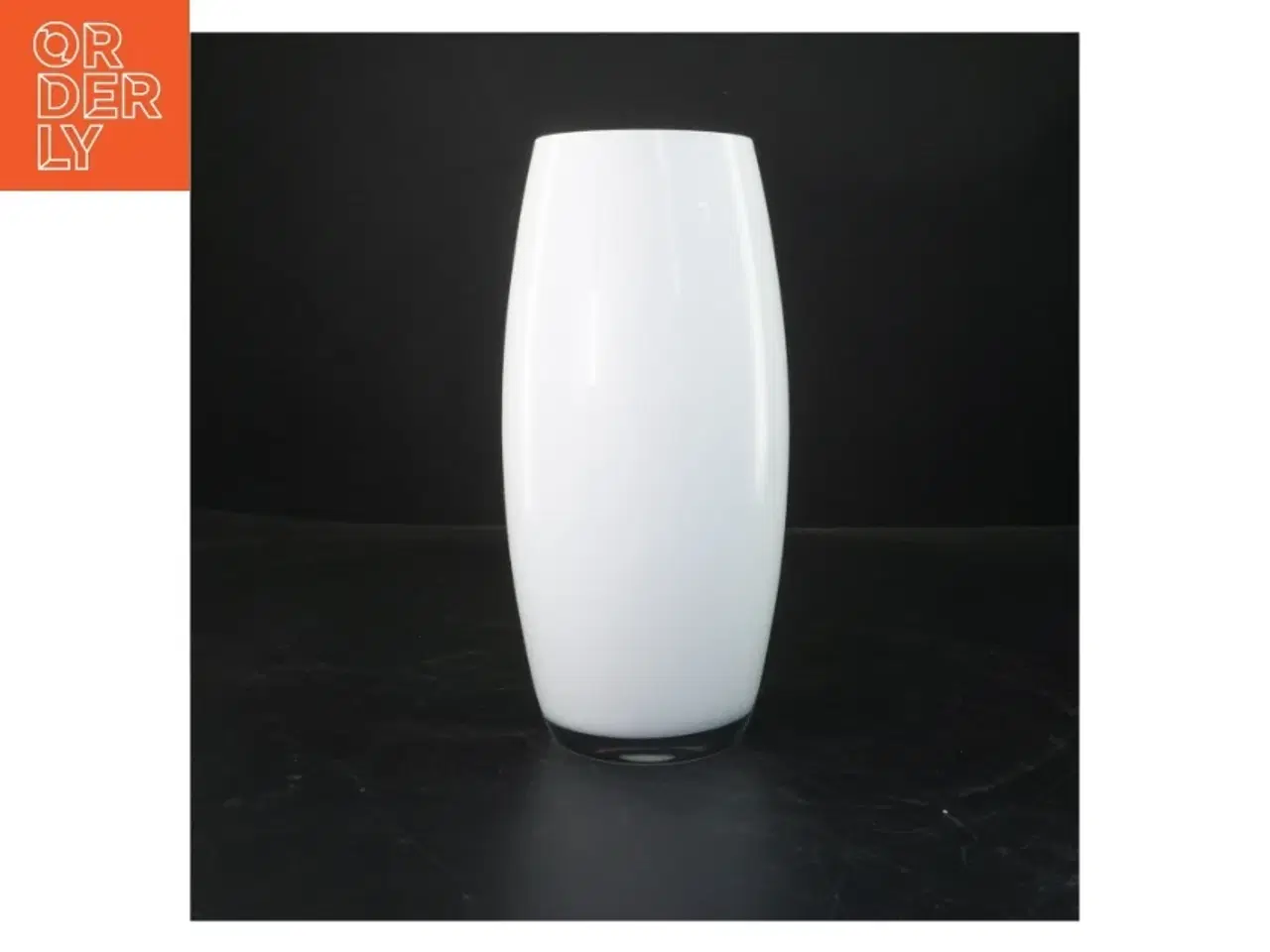 Billede 2 - Høj vase med farverig dekoration (str. 25 cm)