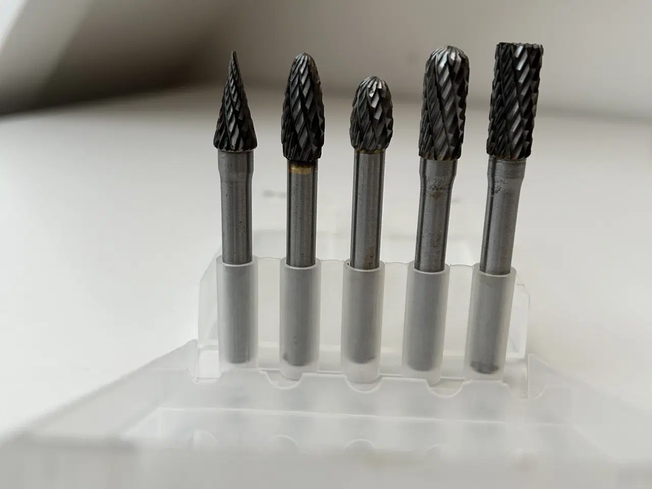 Billede 1 - Sæt med 5 stk. hårdmetal fræse-/slibebits.