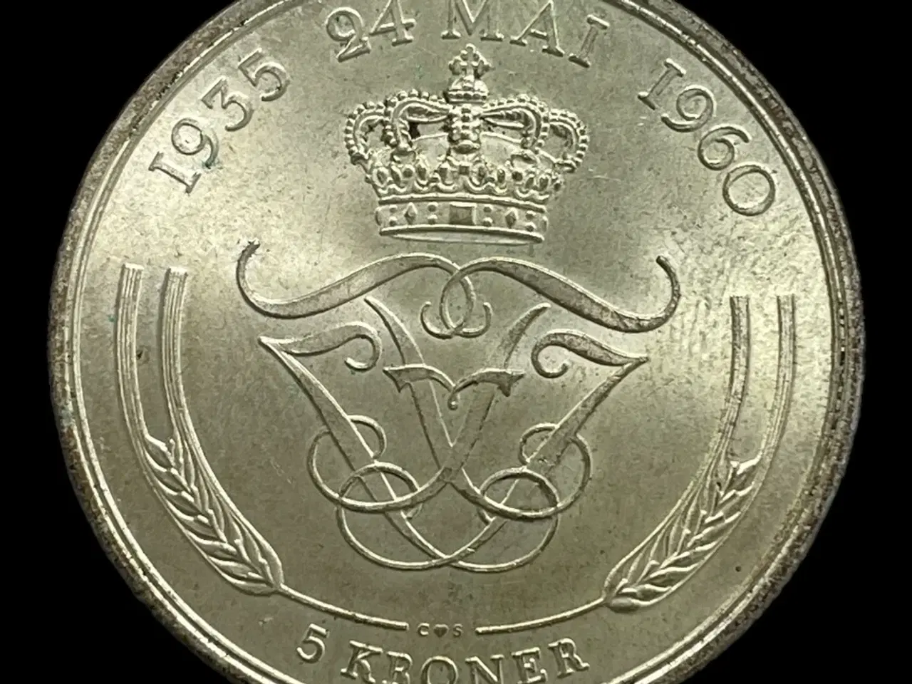 Billede 1 - 5 kr erindringsmønt 1960