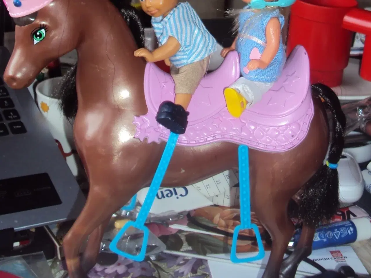 Billede 1 - barbie børn med hest 