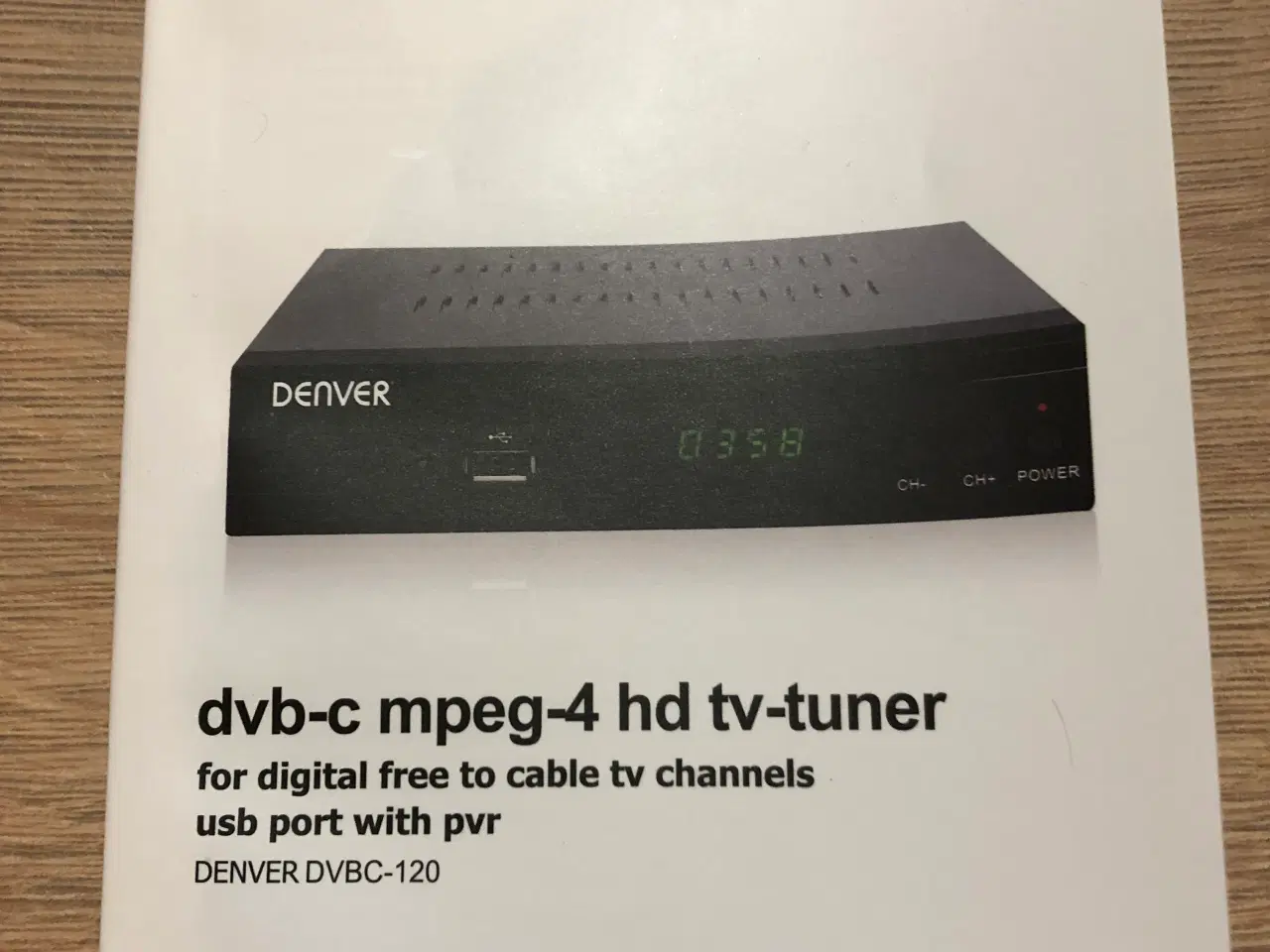 Billede 1 - Denver DVBC-120 Receiver / Digital modtager