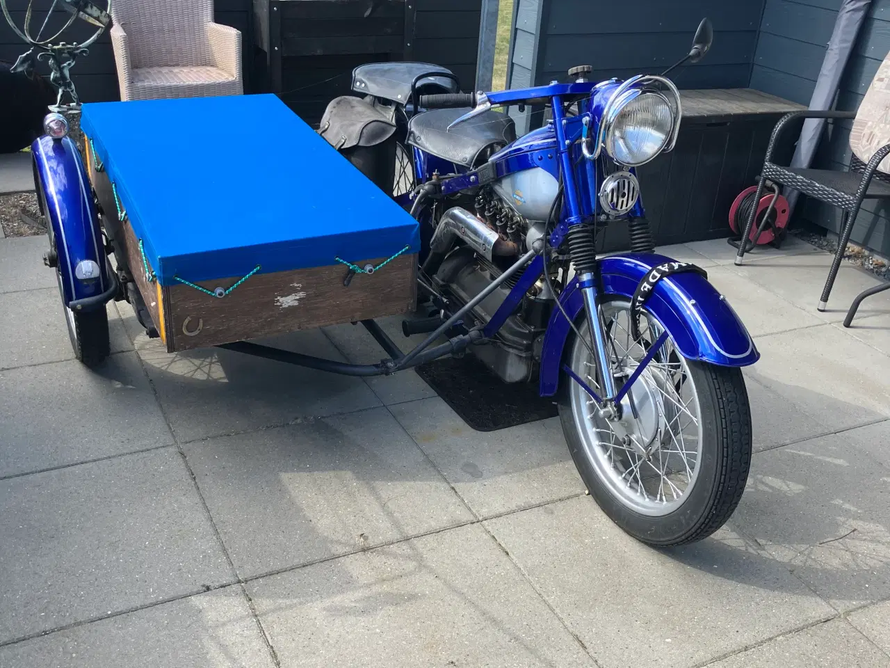 Billede 1 - Nimbus med  sidevogn