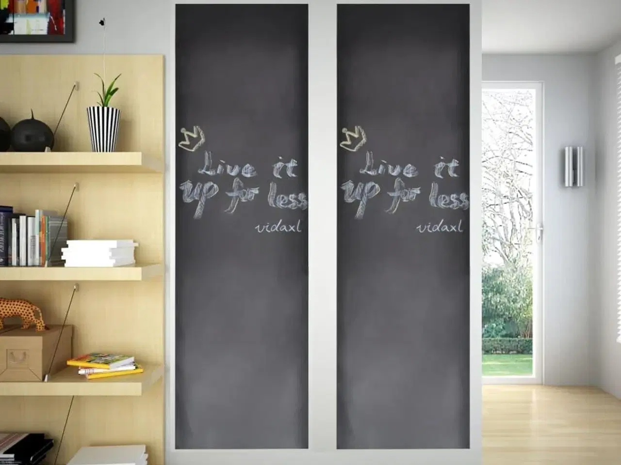 Billede 1 - Wallsticker m. tavlefolie 0,45x2 m 2 ruller inkl. kridt