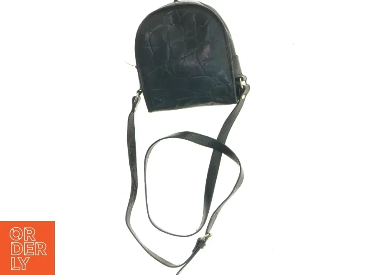 Billede 2 - Sort læder crossbody-taske fra Mulberry (str. 18 x 16 cm)