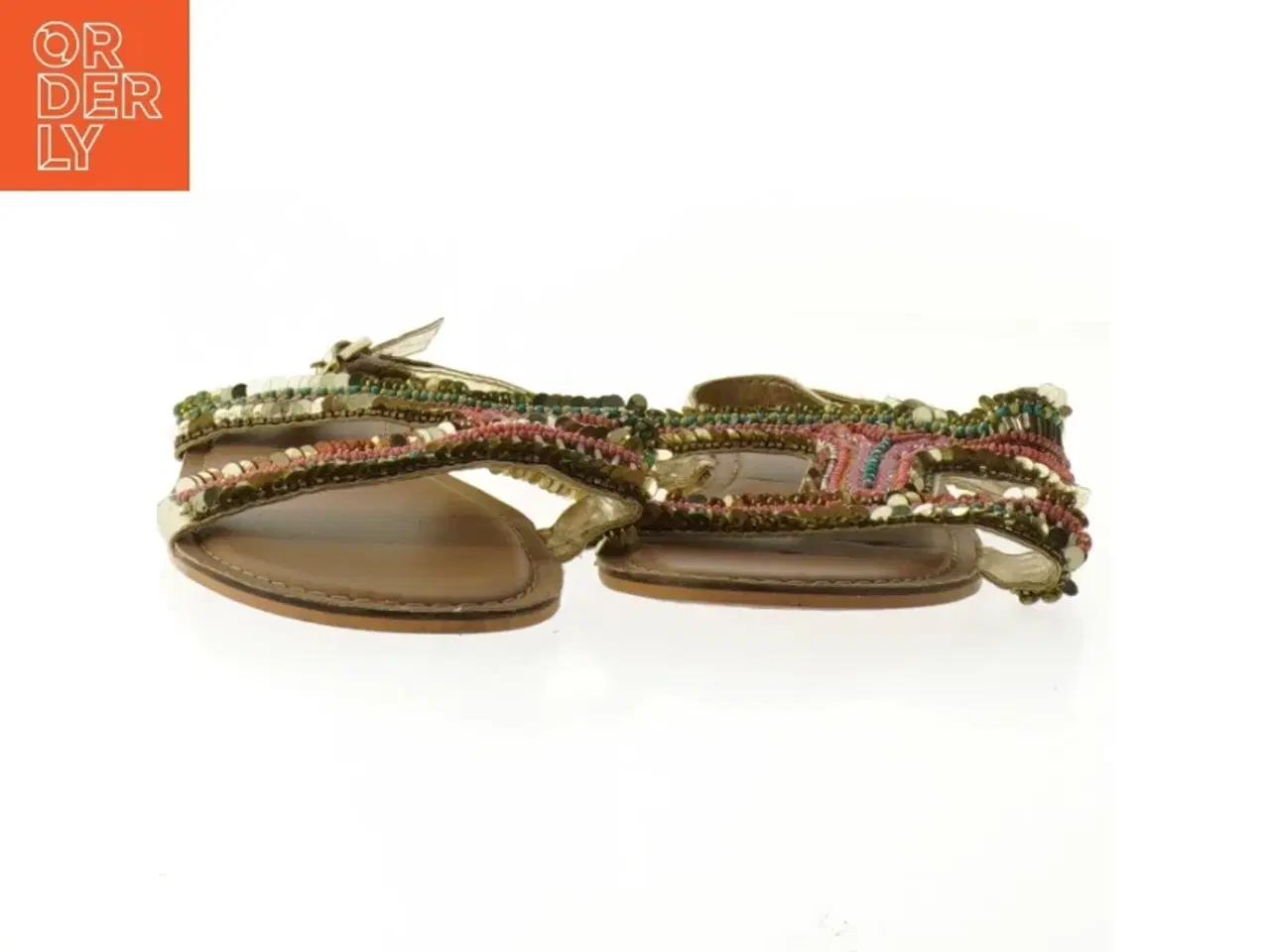 Billede 3 - Børnesandaler med perleudsmykning fra Monsoon (str. Længde. 24 cm)