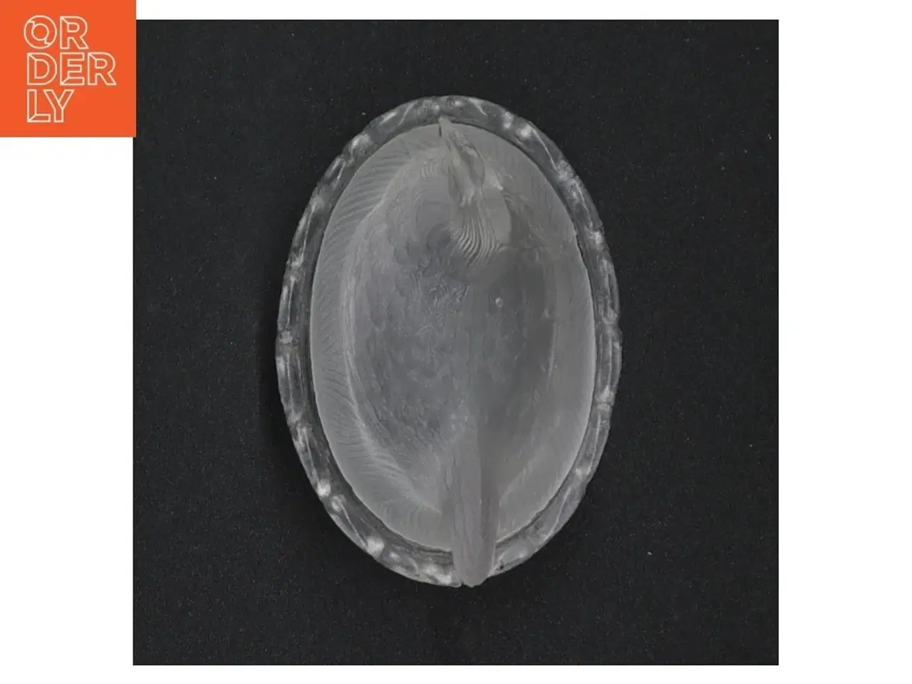 Billede 5 - Glasfugl med tilhørende skål (str. 9 x 6 x 8 cm)