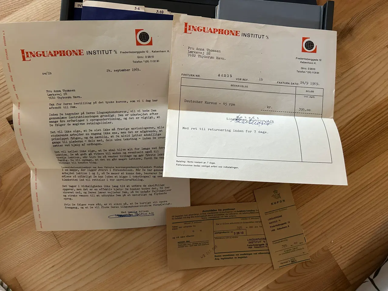 Billede 4 - Linguaphone tyskkursus 45 rpm plader fra 1969