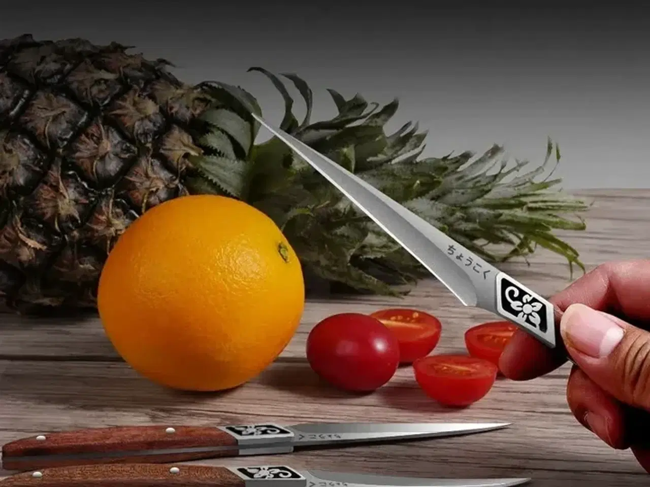 Billede 4 - 2 sæt Frugtknive – 3 knive – 3Cr13 rustfrit stål