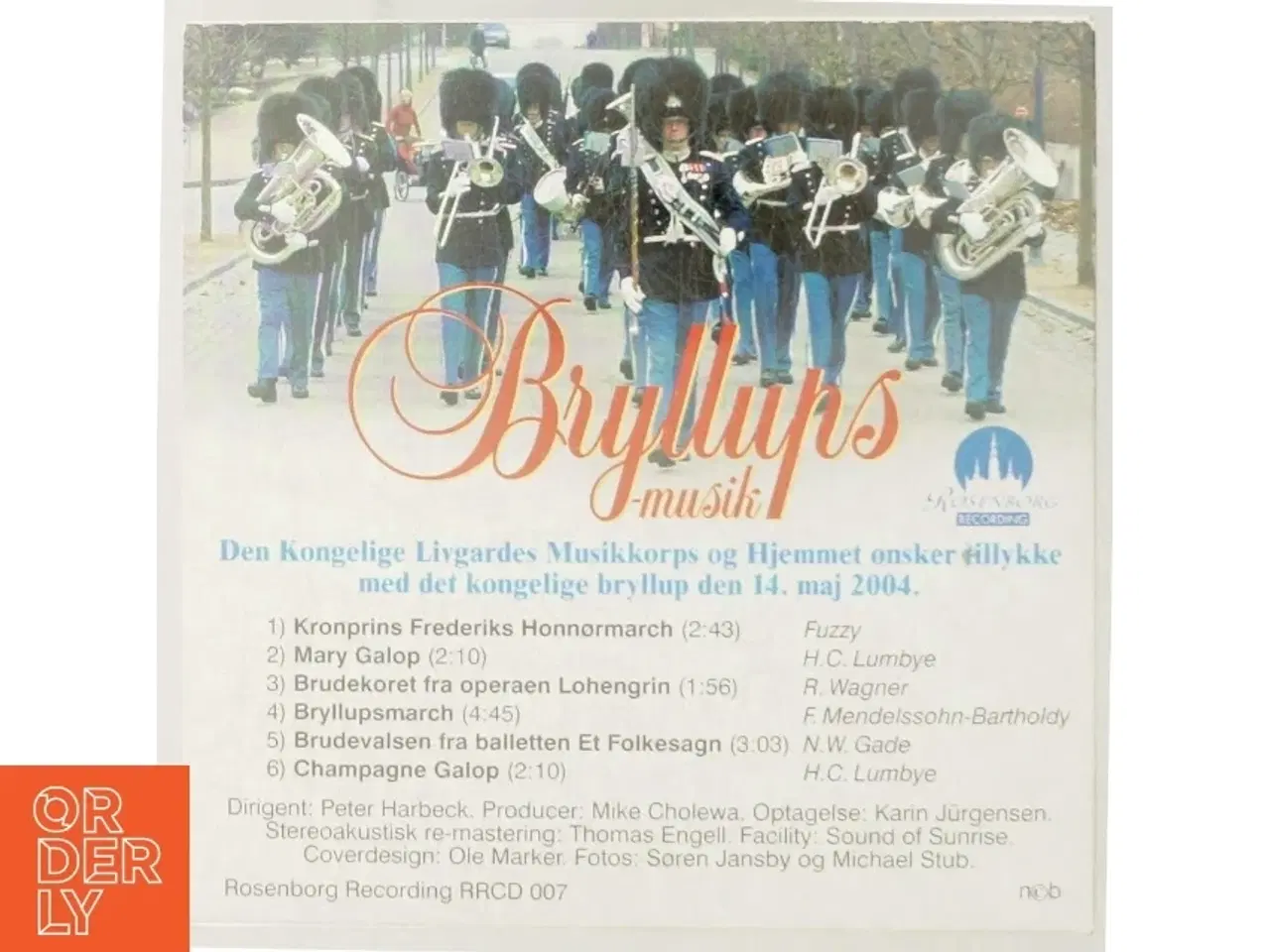 Billede 3 - Bryllupsmusik af Den kongelige Livgardes musikkorps (CD)