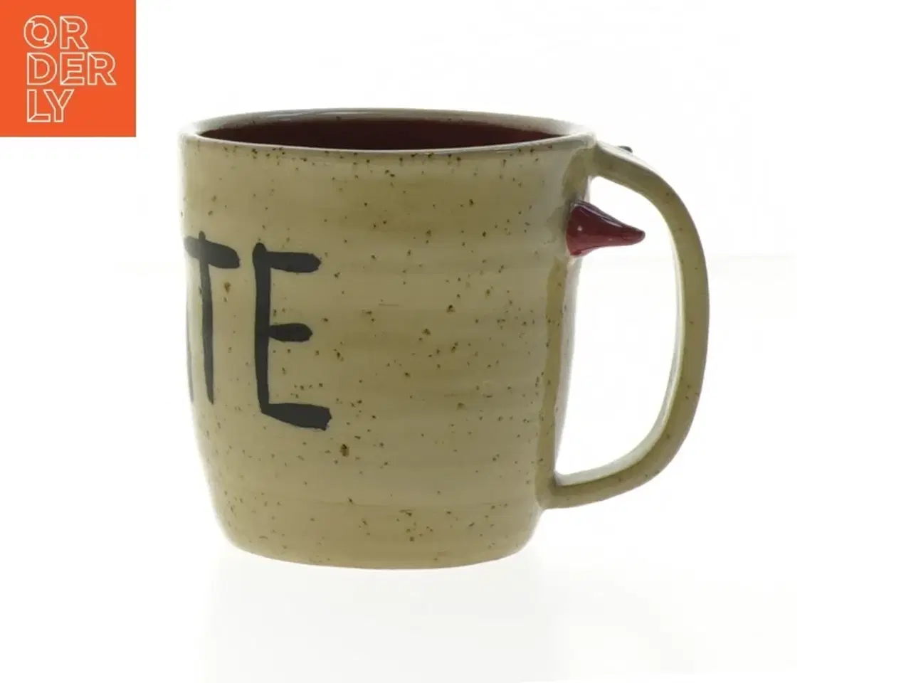 Billede 1 - Keramikkrus med &#39;Karate&#39; tekst (str. Ø. 8,5 cm. længde, 8,5 cm)