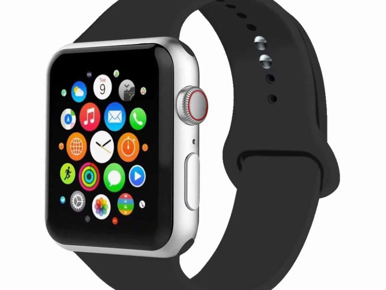 Billede 2 - Sportsrem til Apple Watch – Silikone & Justerbar