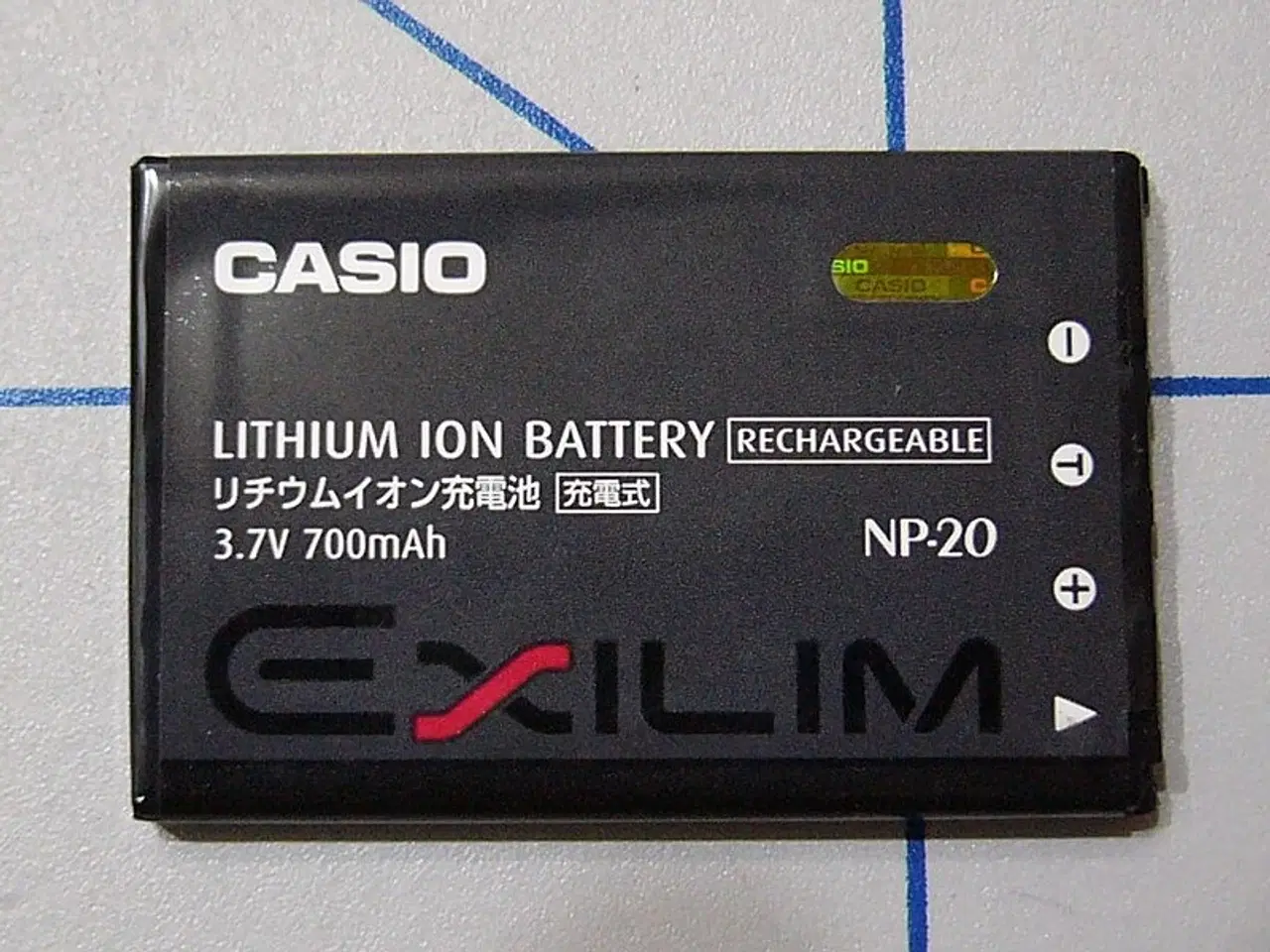 Billede 1 - Originalt CASIO NP-20 Li-ION batteri 3.7V 700mAh