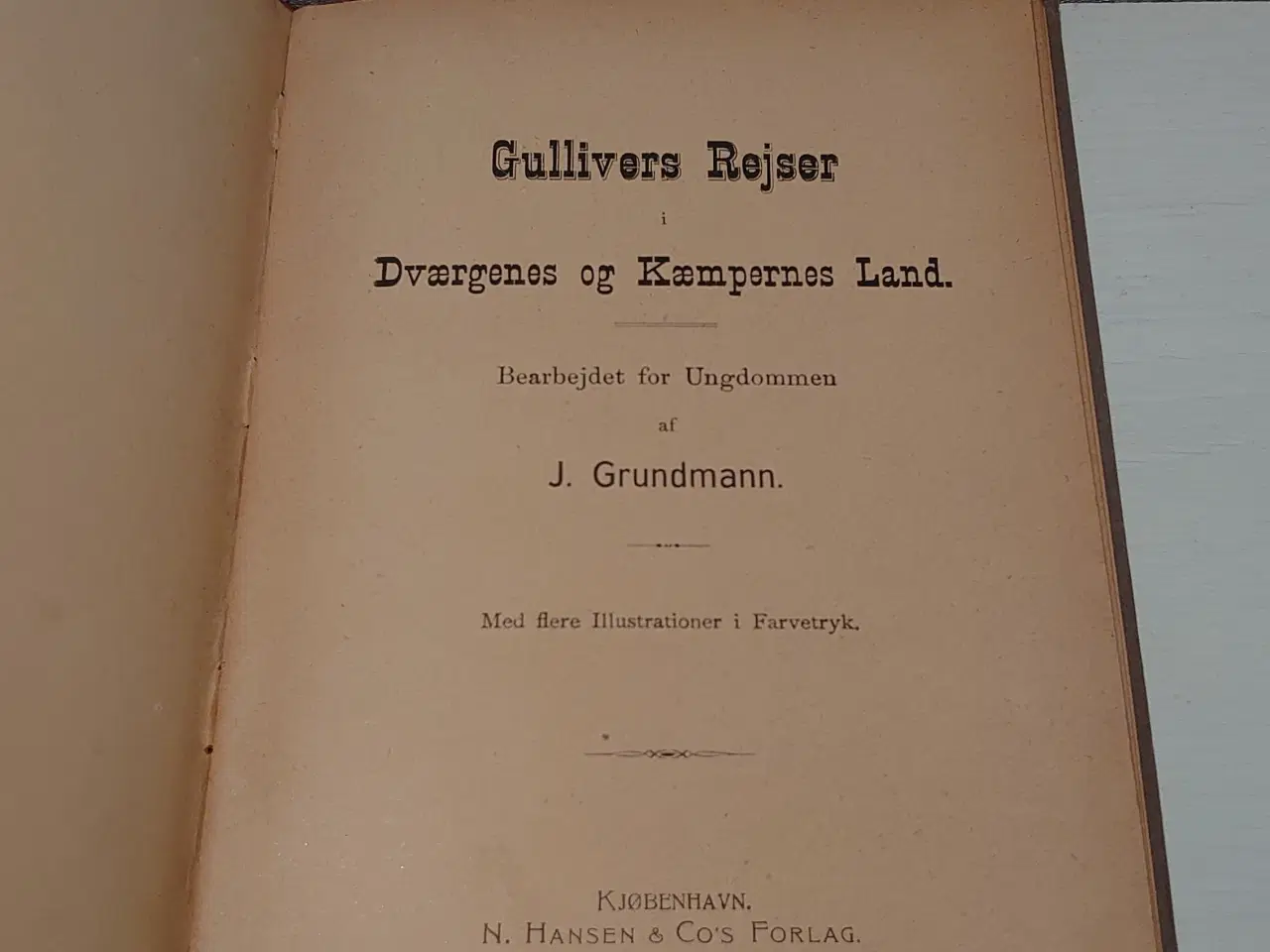 Billede 3 - J.Grundmann: Gullivers Rejser. 44 sider uden år.