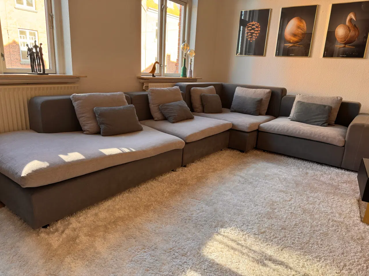 Billede 1 - Stor lækker grå hjørnesofa 