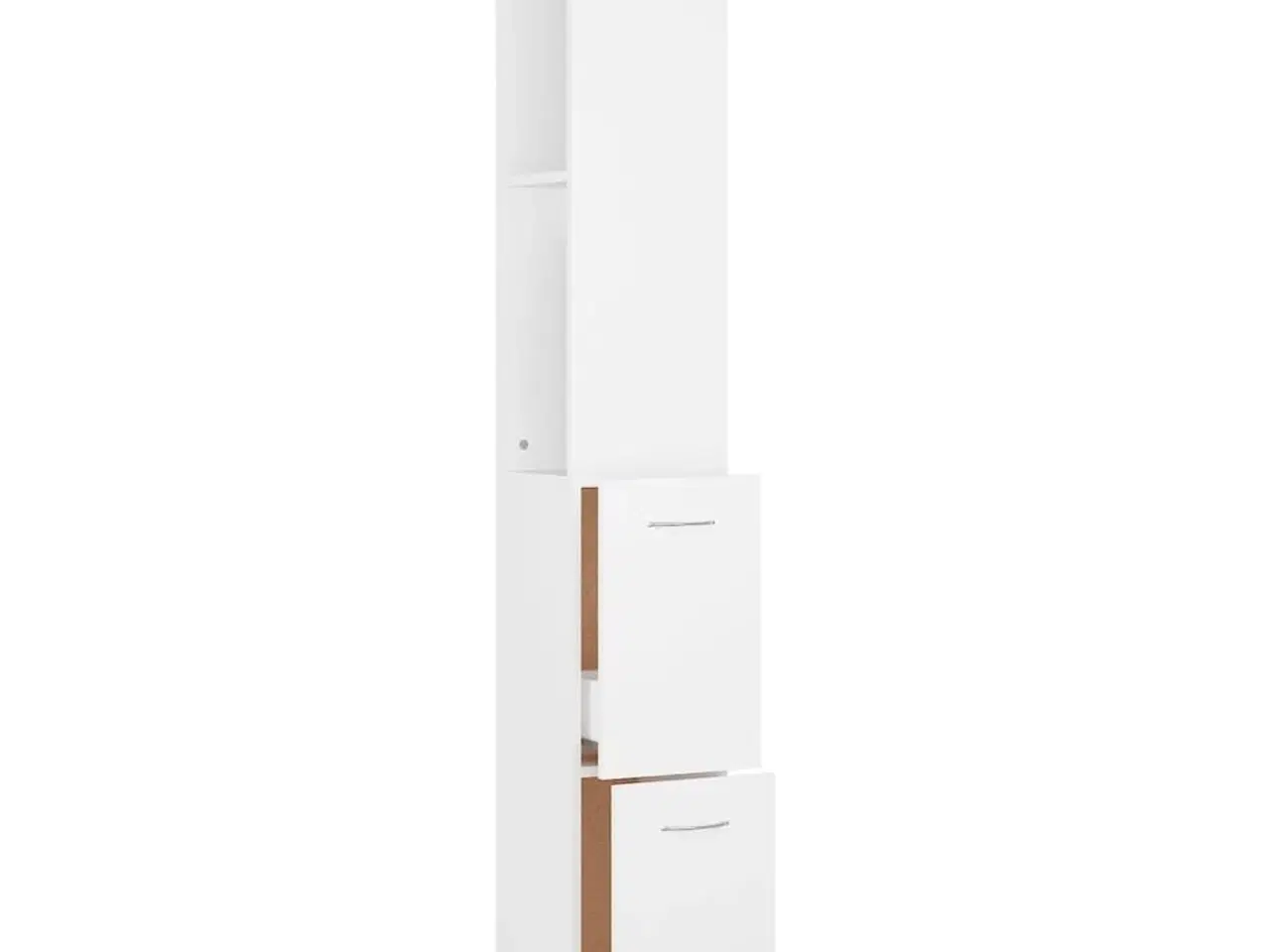 Billede 6 - Badeværelsesskab 25x26,5x170 cm konstrueret træ hvid