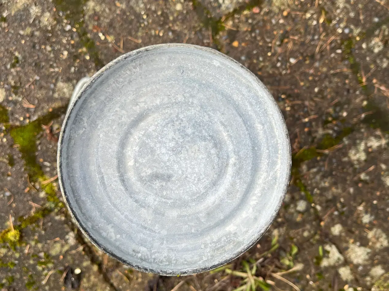 Billede 3 - Zink vase/ holder, 30 cm. høj