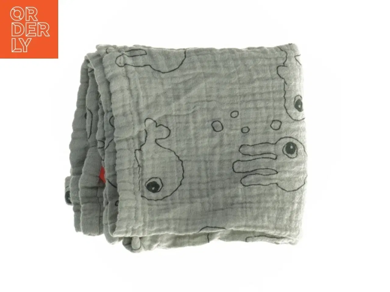 Billede 1 - Babytæppe med dyremønster fra Donebydeer (str. 60 x 60 cm)