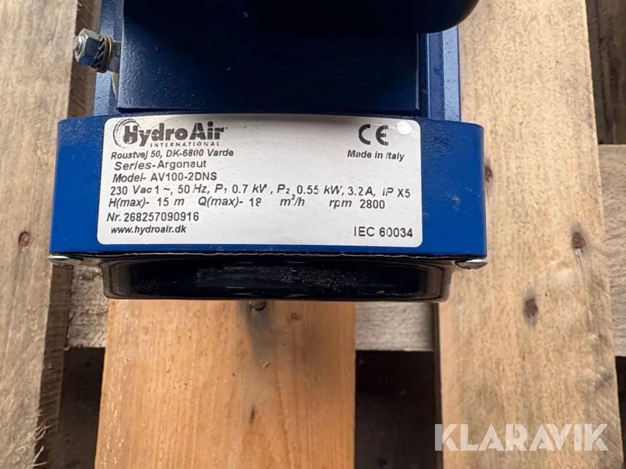 Billede 10 - Pool pumpe Hydro Air Argonaut pumpe AV100-2DNS