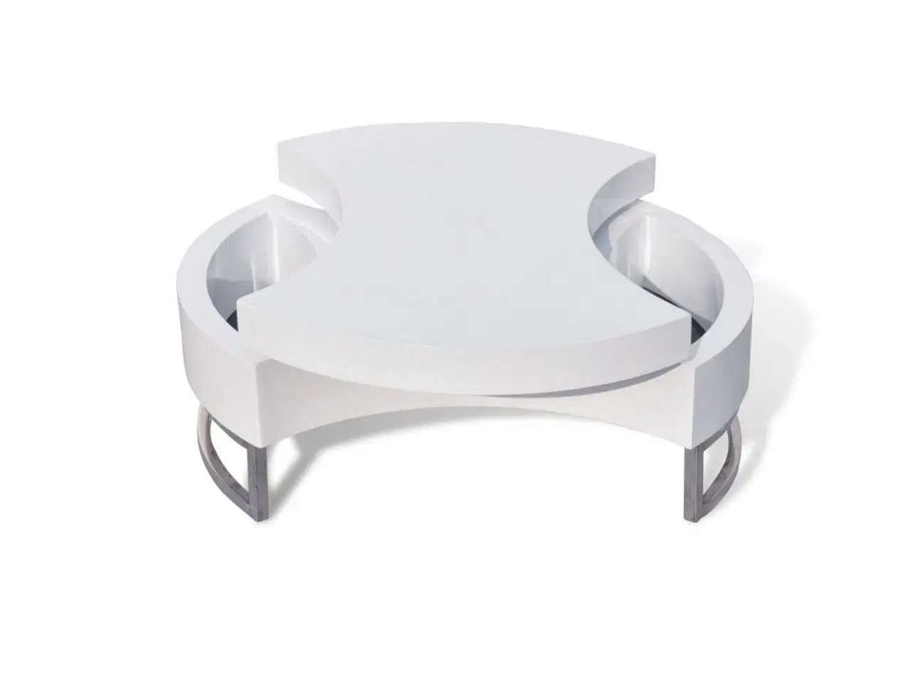 Billede 3 - Sofabord justerbart højglans hvid