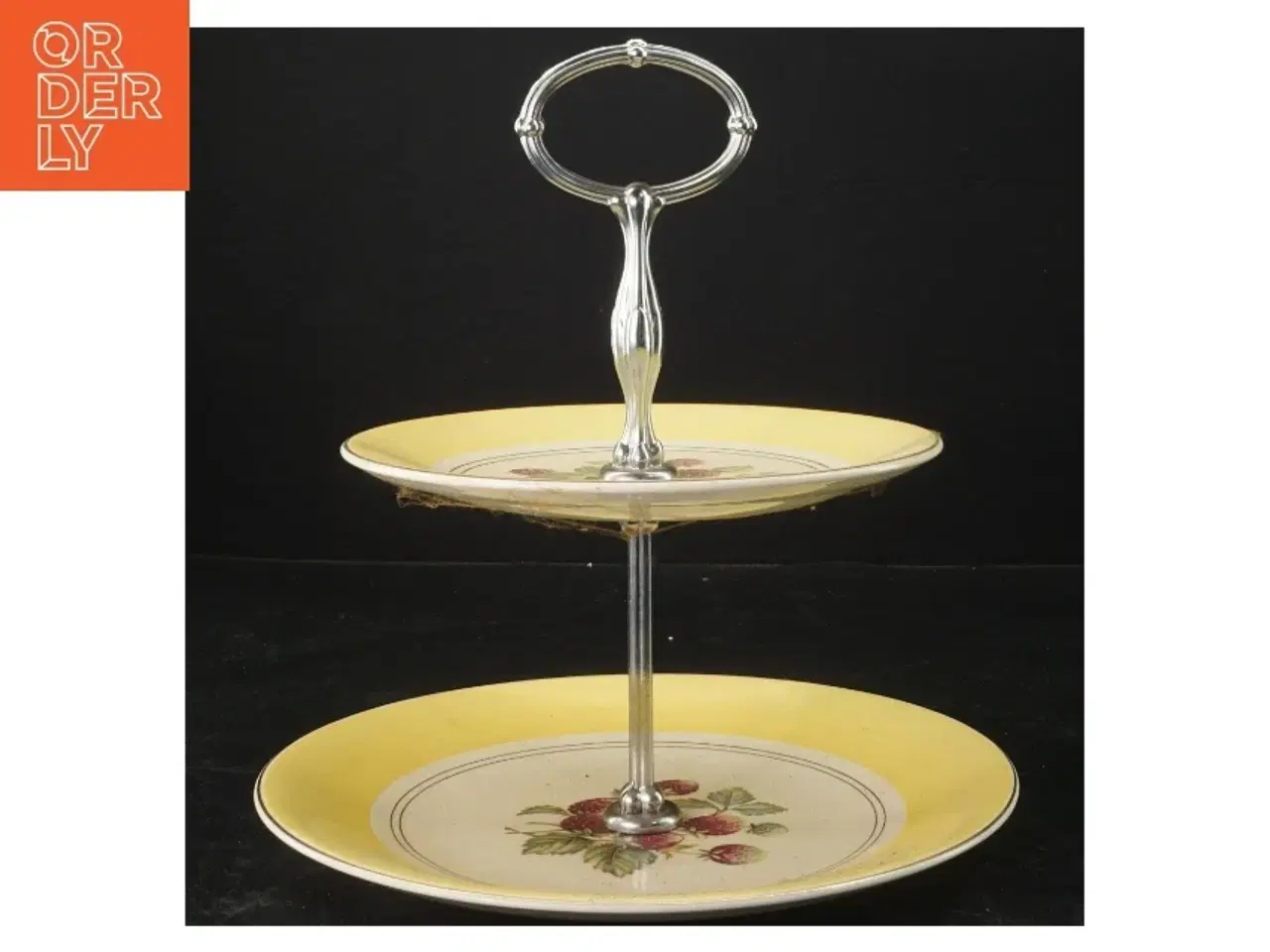 Billede 1 - To-etagers serveringsfad (str. 25x23 cm)