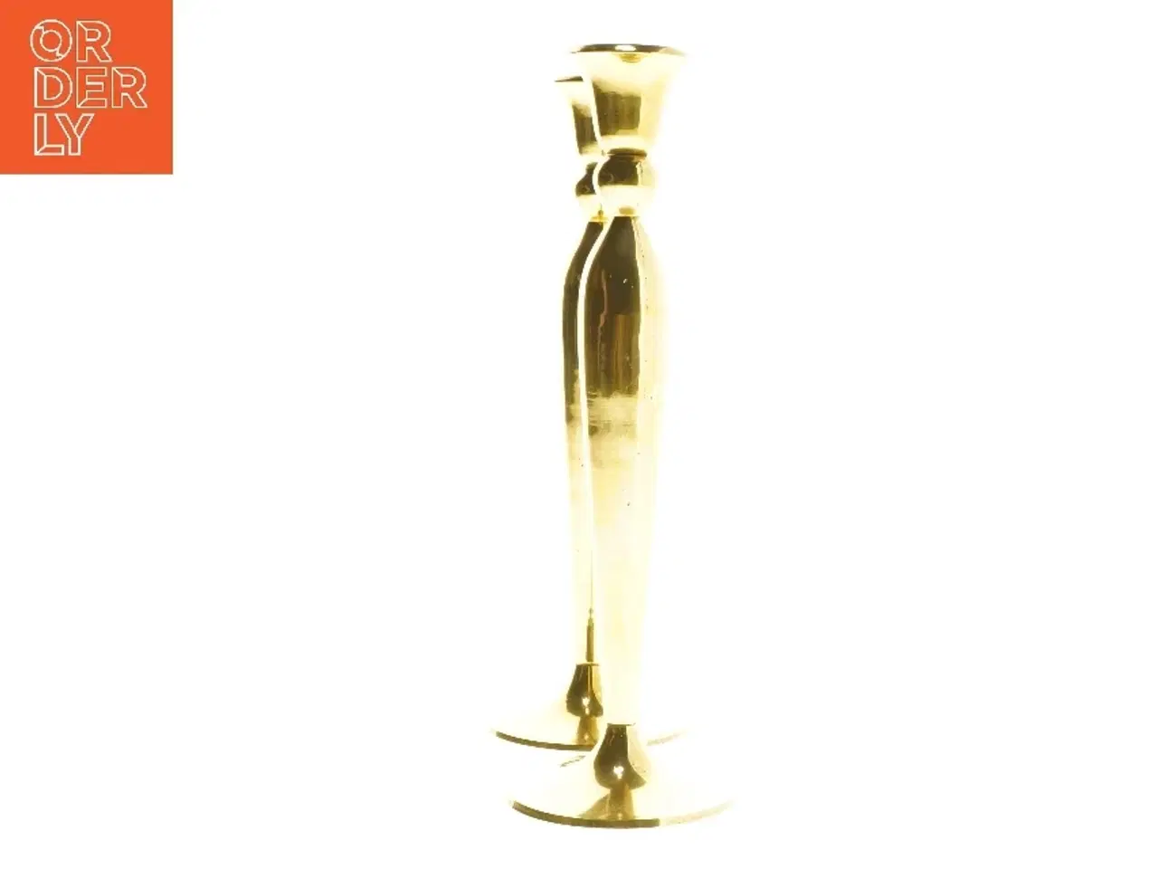 Billede 2 - Messing lysestager (str. 25,5 cm)