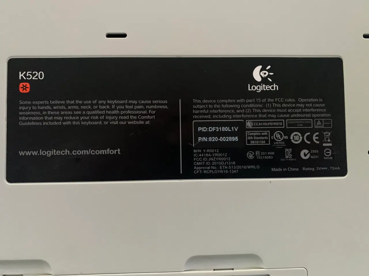 Billede 2 - Logitech MK520 trådløs tastatur og mus