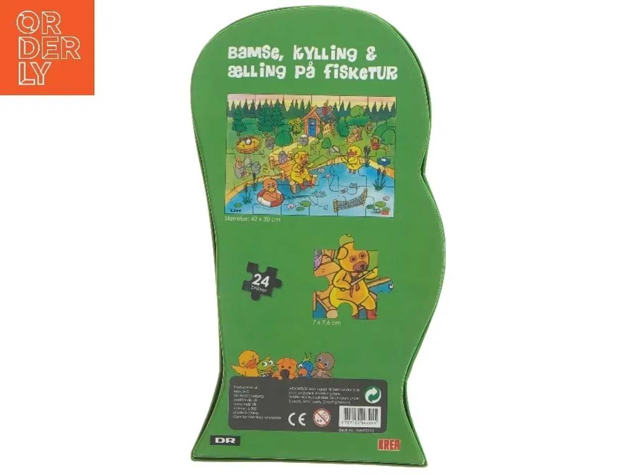 Billede 2 - Bamse puslespil 24 brikker fra DR, Krea (str. 24 prikker)