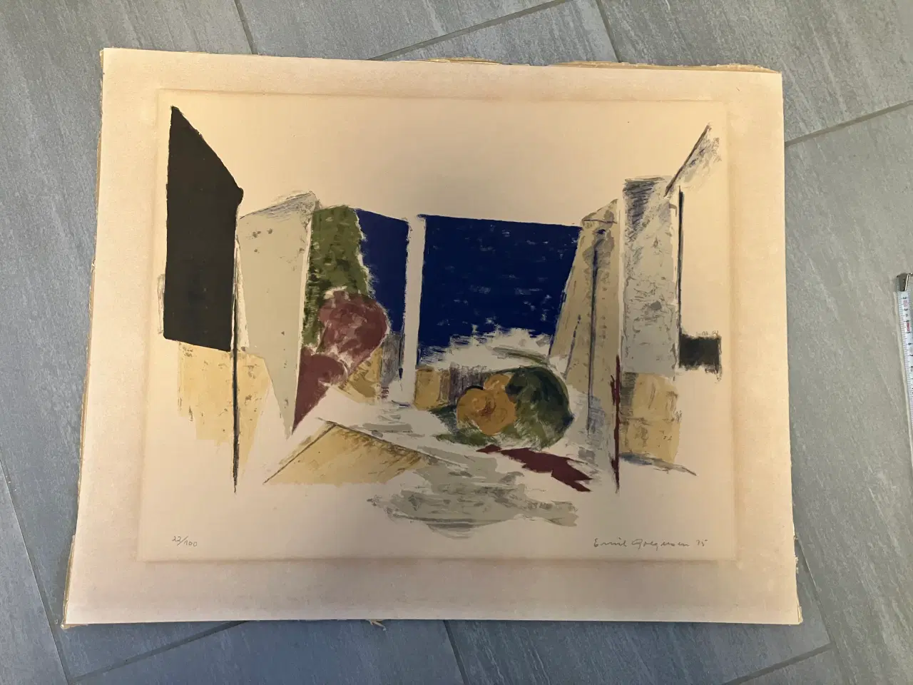 Billede 1 - Litografi af Emil Gregersen