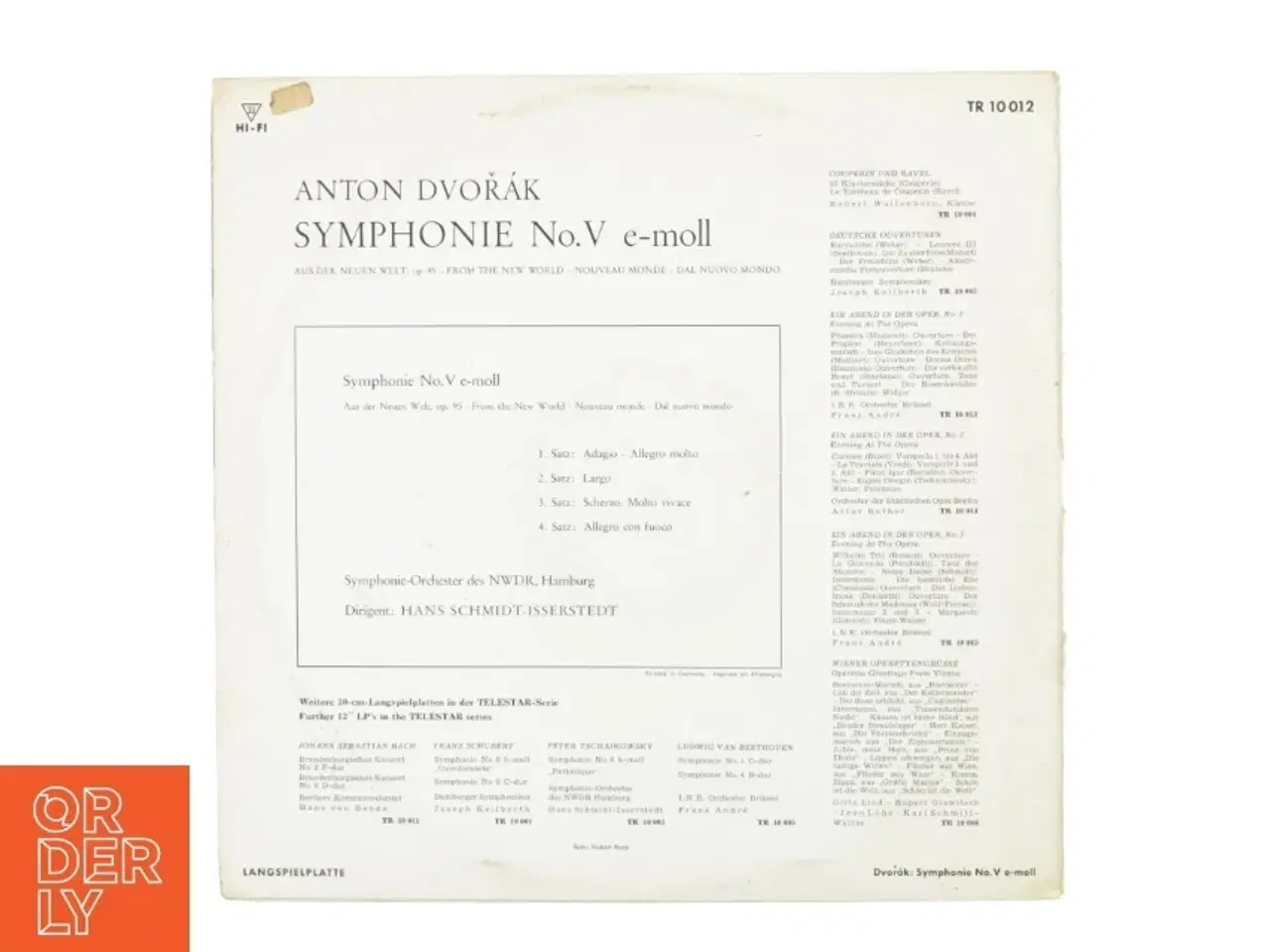 Billede 3 - Anton&#237;n Dvoř&#225;k, symphonie no 5 fra Hi-fi (str. 30 cm)