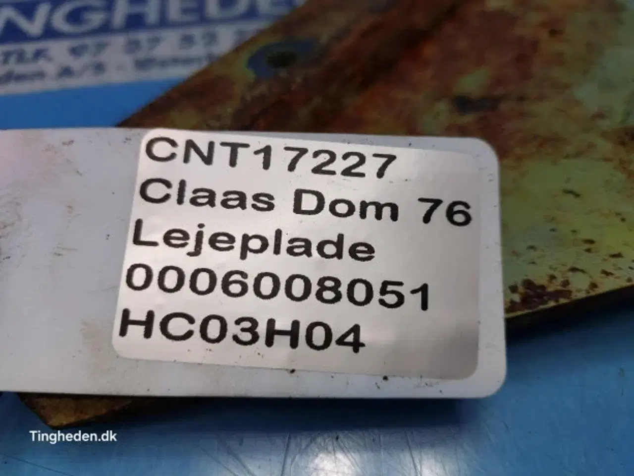 Billede 10 - Claas Dominator 76 Lejeplade 0006008051