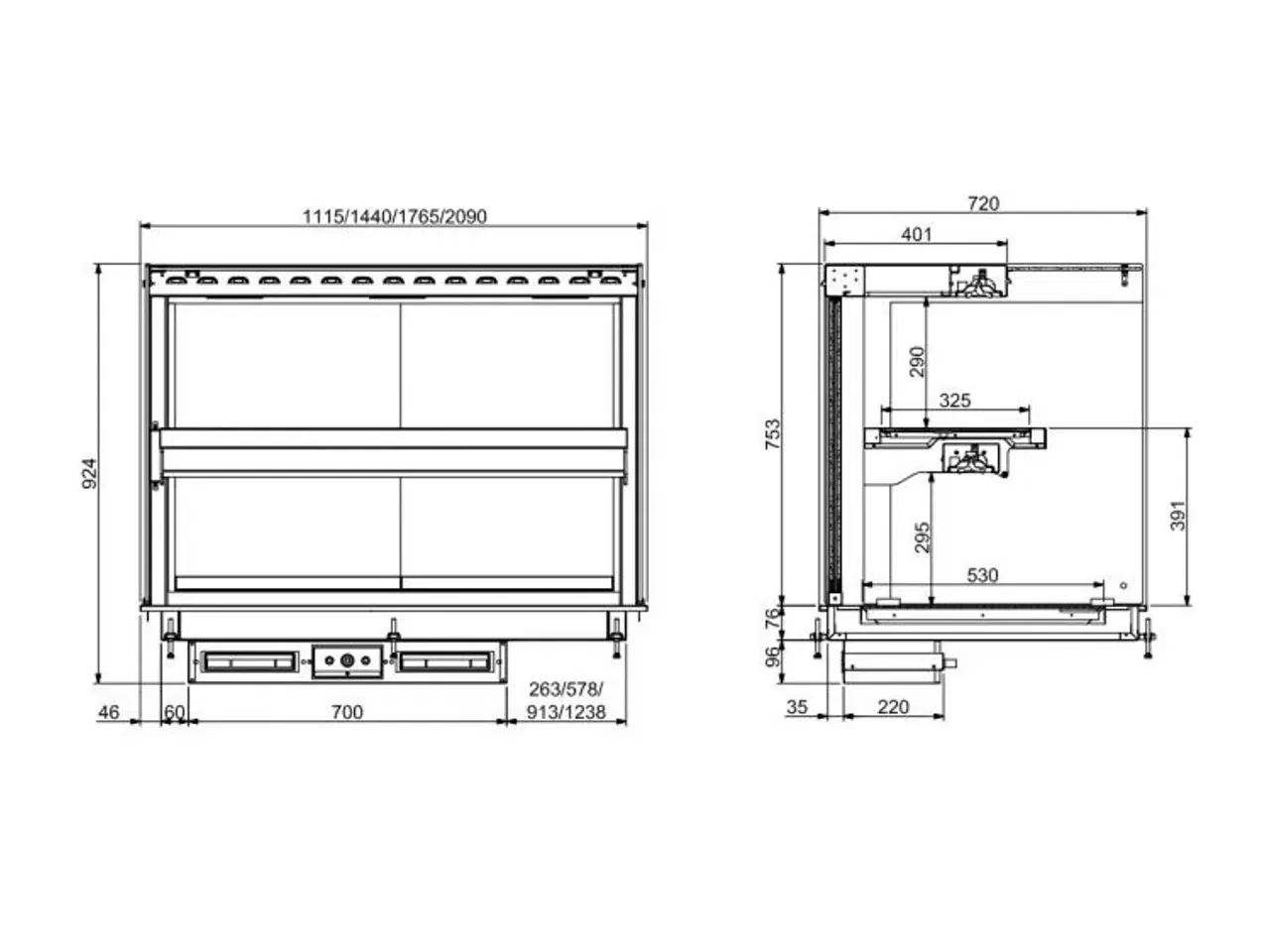 Billede 2 - Varmemontre keramisk display – 4,7 kW