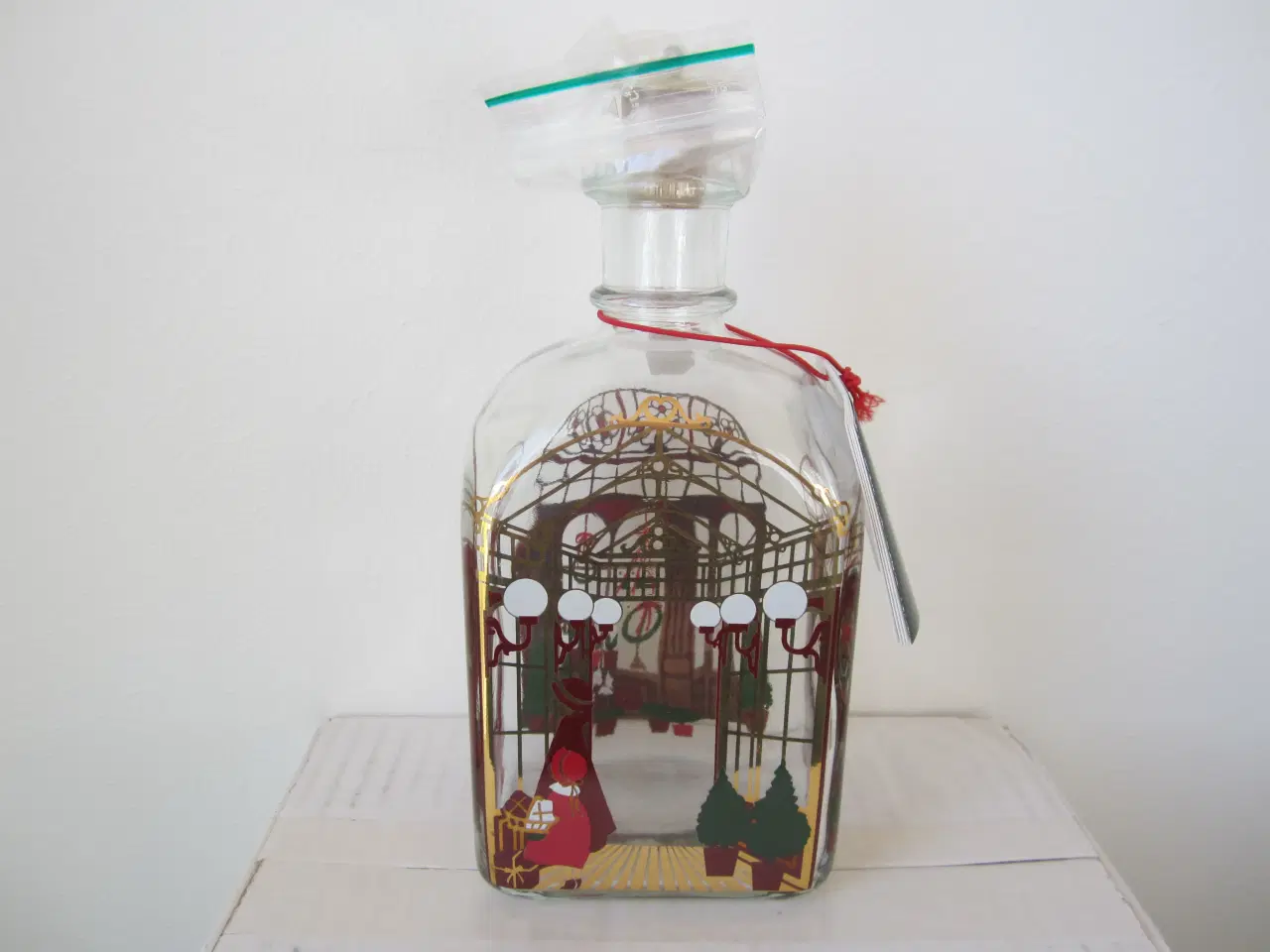 Billede 4 - 1995 Holmegaard juleflaske med 2 glas.