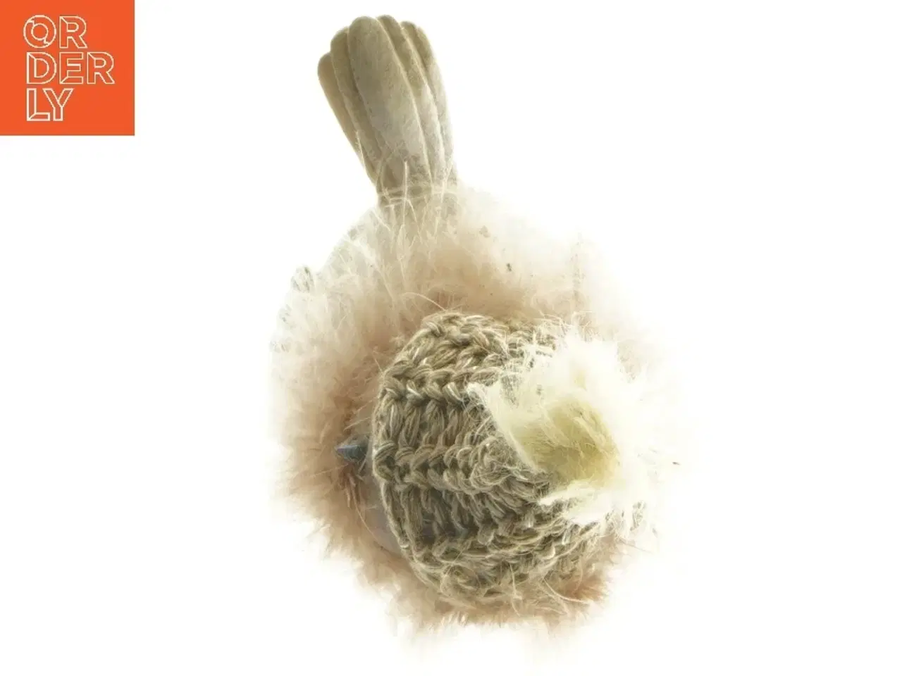 Billede 4 - Dekorativ fugl med hat fra La Vida (str. 13x14 cm)