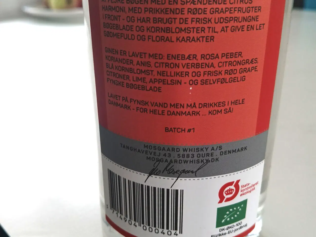 Billede 4 - Moesgaard Gin "Kom så Danmark" 50 cl