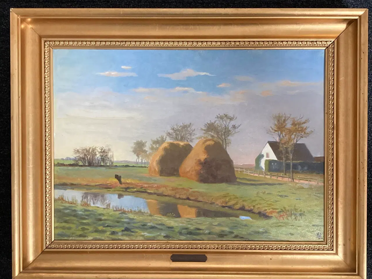 Billede 1 - Oliemaleri af Nicolaus Lūtzhøft (1864-1928) Fynbom