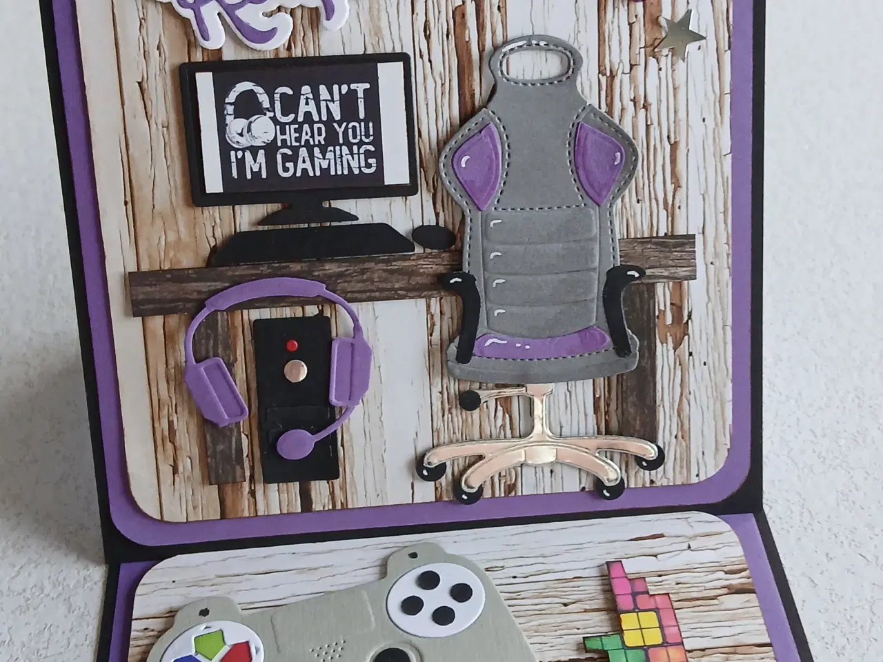 Billede 4 - Konfirmations kort med gamer til salg