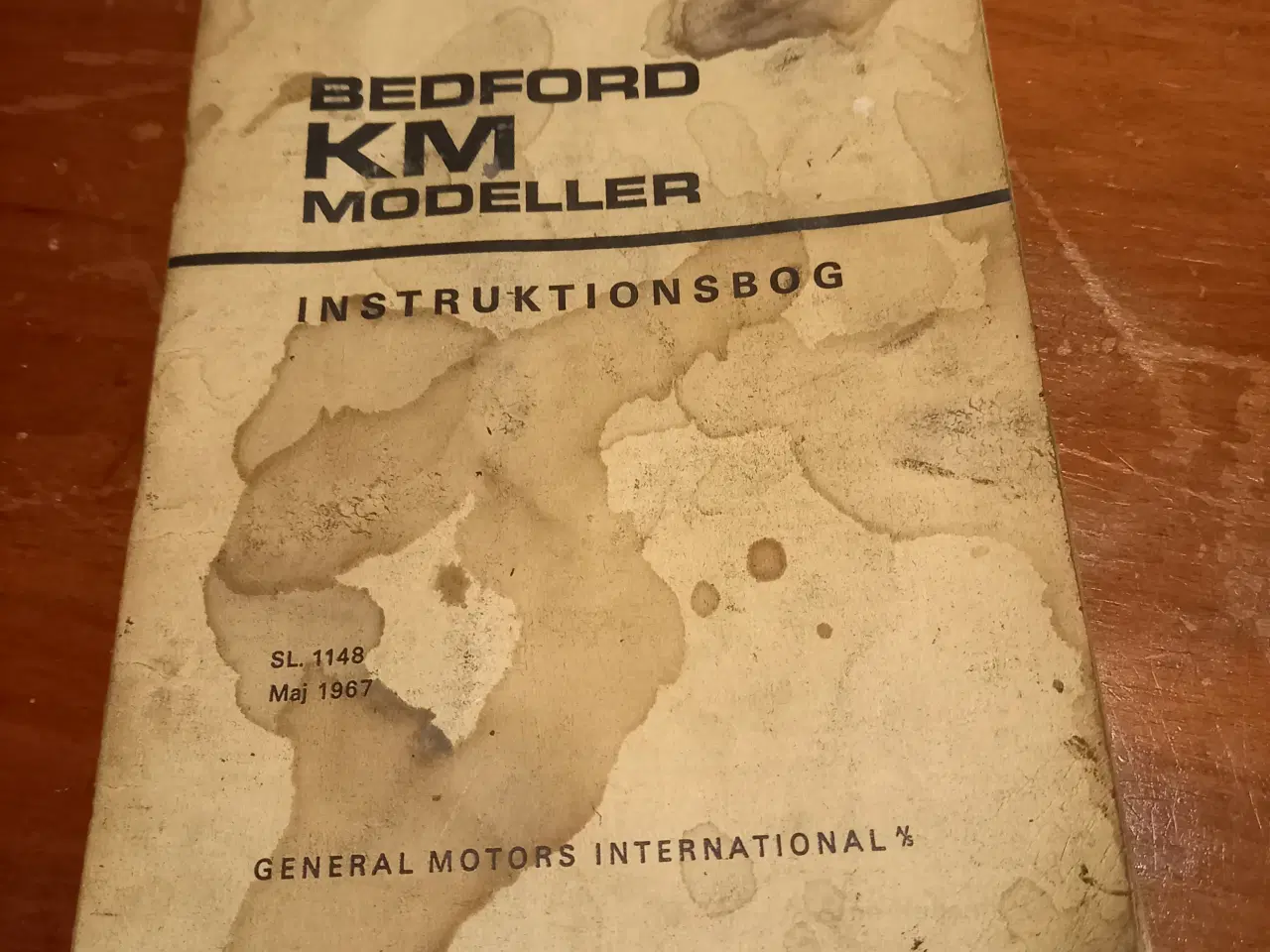 Billede 1 - Bedford KM instruktionsbog 1967