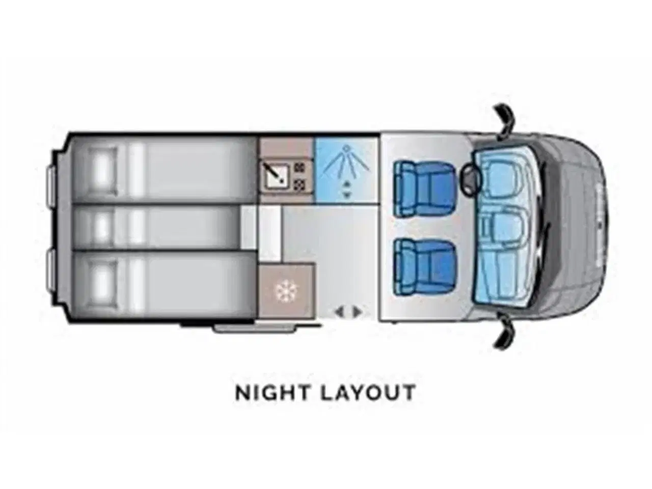 Billede 4 - 2026 - Sun Living V 60   Ekstraudtyr: Ford 165 HK, automatgear, opvarmet forrude, opvarmede sidespejle, Ford Trail pack og meget mere