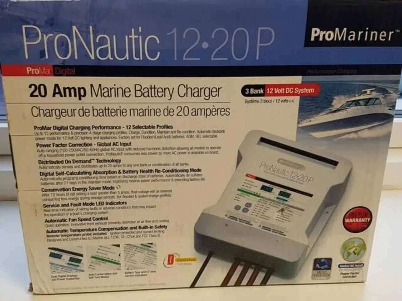 Billede 1 - ProMariner batterilader 12V, 20 Amp
