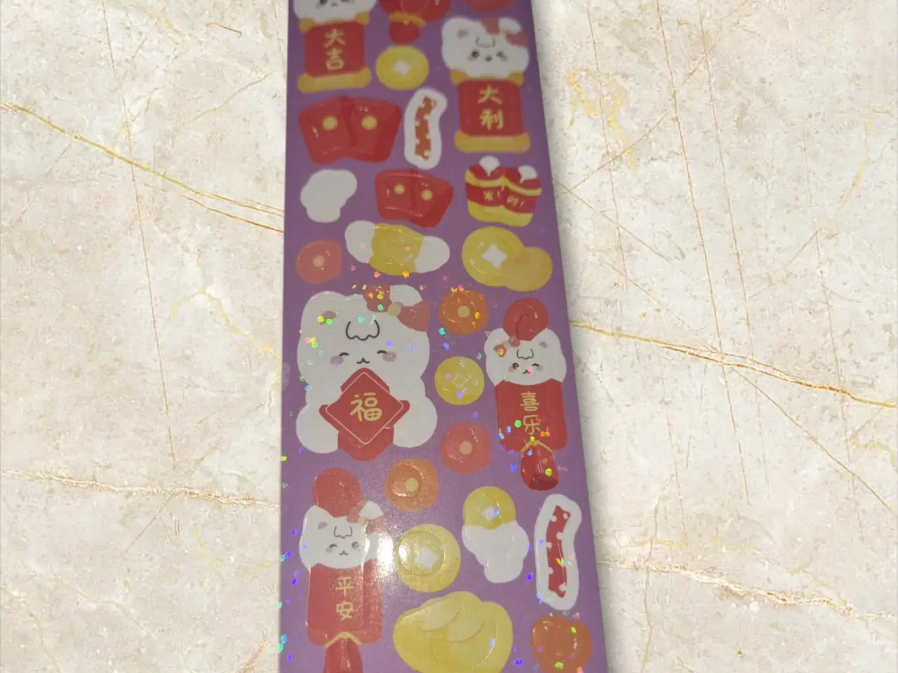 Billede 1 - Festlige klistermærker med held og lykke i hologra