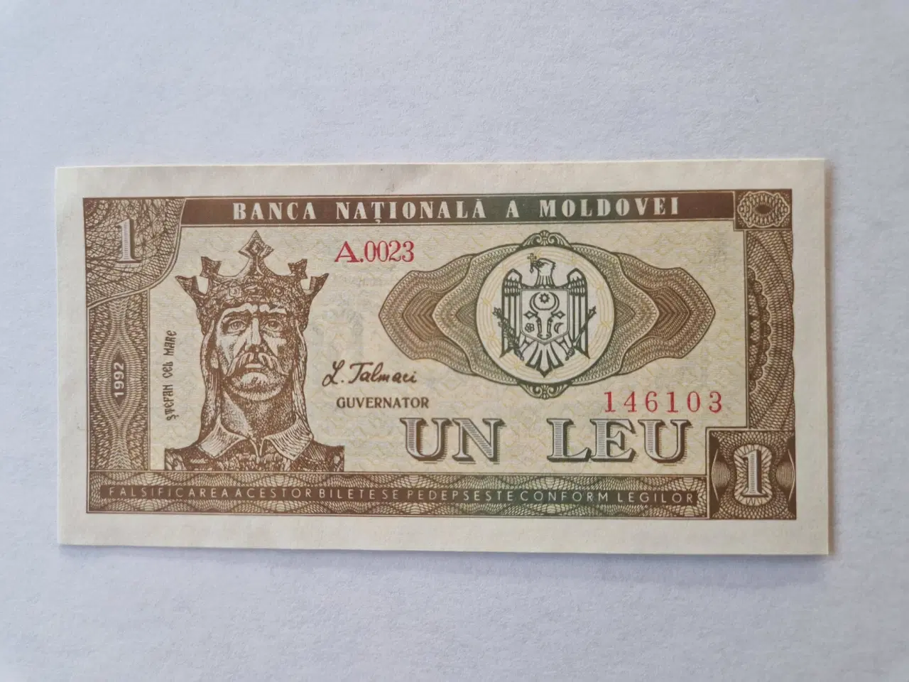 Billede 1 - 1 Leu Moldova 1992
