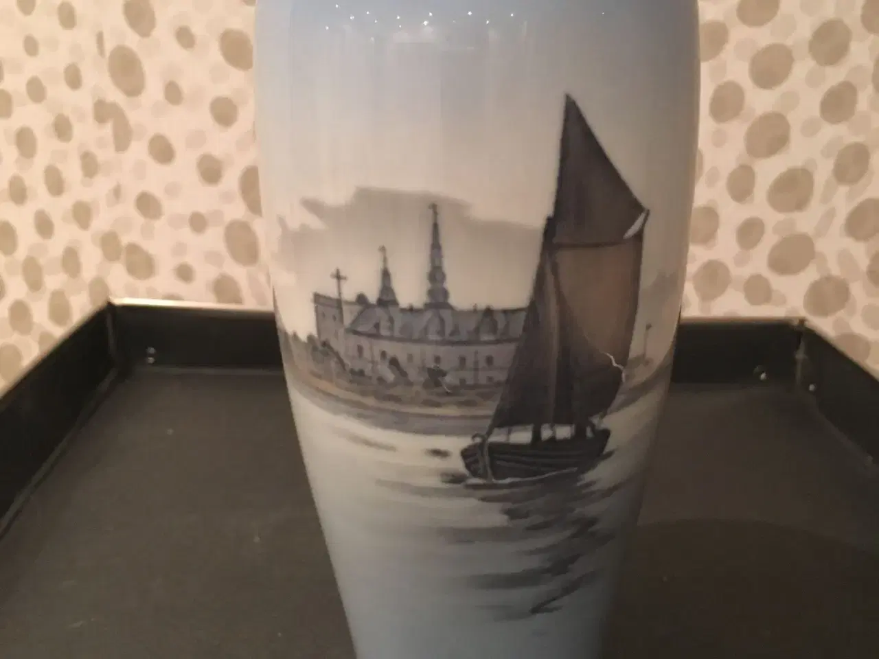 Billede 1 - Vase med sejlbåd