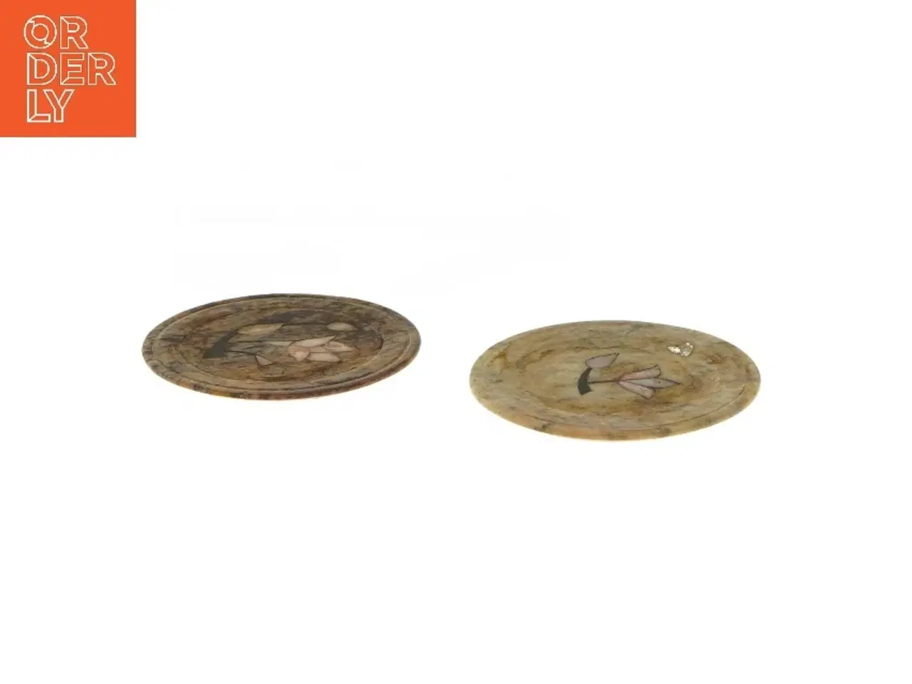 Billede 2 - Dekorative stenhåndlavede underlag (str. Ø 9 cm)