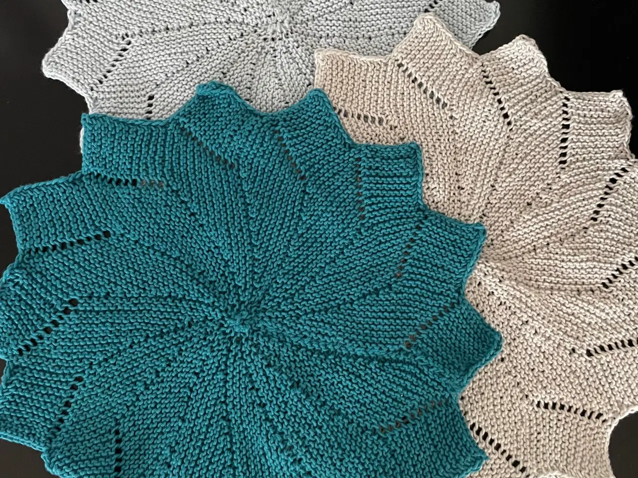 Billede 1 - Karklude / vaskeklude i flot stjerne form