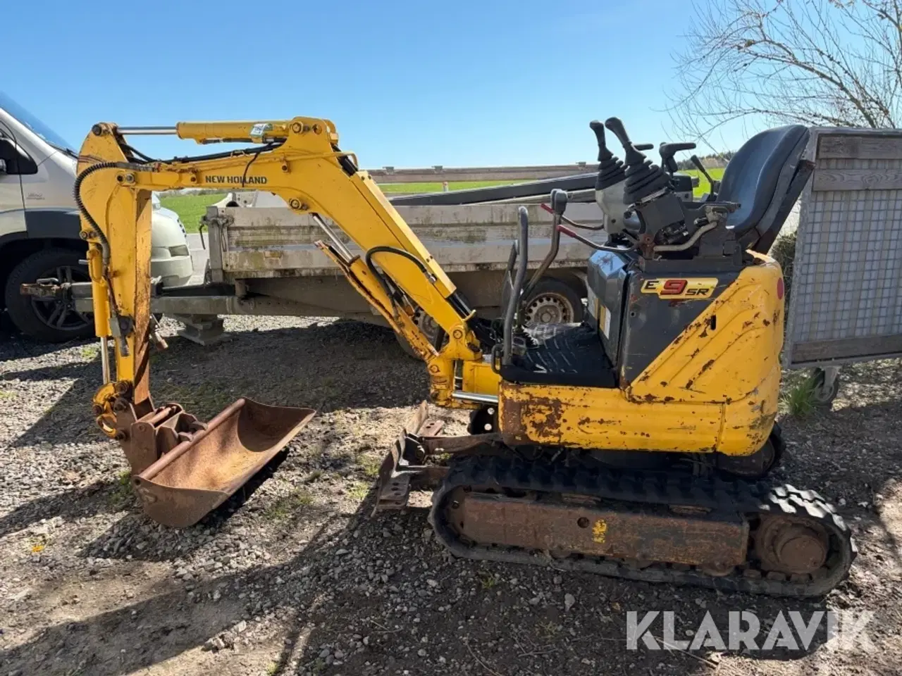 Billede 9 - Minigraver New Holland E9SR - hydraulisk udskydelig undervogn
