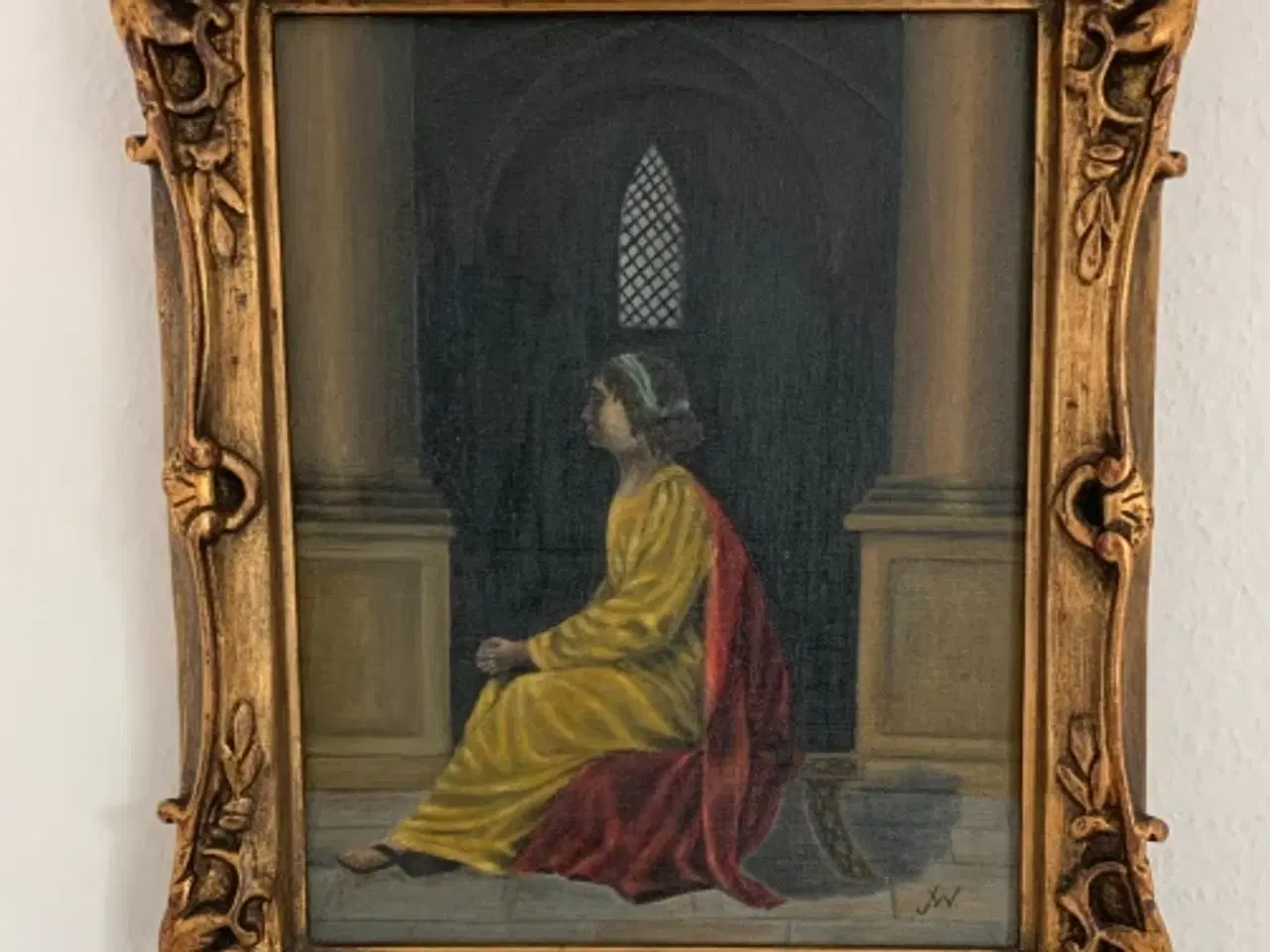 Billede 1 - Maleri i flot ramme 30.5x36cm