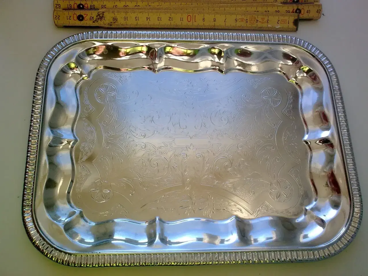 Billede 1 - Metal sølv mini bakke T bling & HYGGE